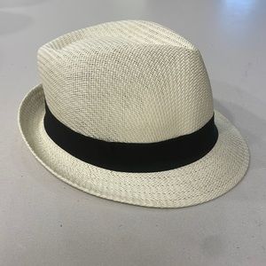 Anna & Ava Paper Straw hat with black band